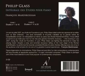 2CD Philip Glass: Études Pour Piano (Intégrale)
