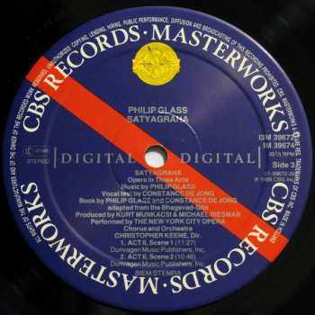 3LP/Box Set Philip Glass: Satyagraha