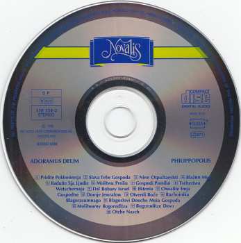 CD Philippopolis Choir: Adoramus Deum (Liturgical Chants Of The Orthodox Church)