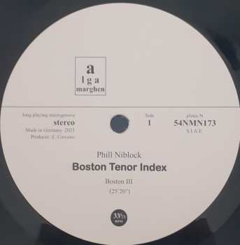 LP Phill Niblock: Boston III / Tenor / Index