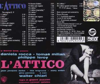 CD Piero Piccioni: L'Attico (Original Motion Picture Soundtrack)  LTD