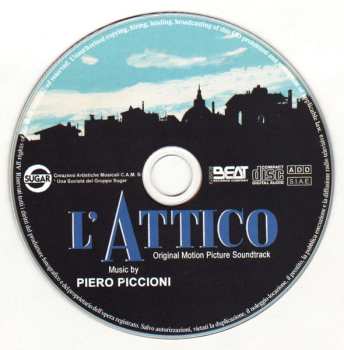 CD Piero Piccioni: L'Attico (Original Motion Picture Soundtrack)  LTD