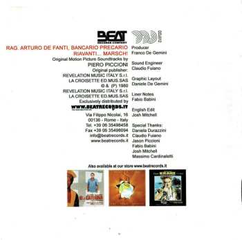 CD Piero Piccioni: Rag. Arturo De Fanti Bancario-Precario (Original Motion Picture Soundtrack) / Riavanti... Marsch! (Original Motion Picture Soundtrack) LTD