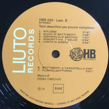 LP Piero Umiliani: Temi Descrittivi Per Piccolo Complesso LTD