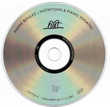 CD Pierre Boulez: Notations & Piano Sonatas