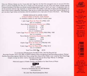 CD Pierre Boulez: Structures & Music For Piano
