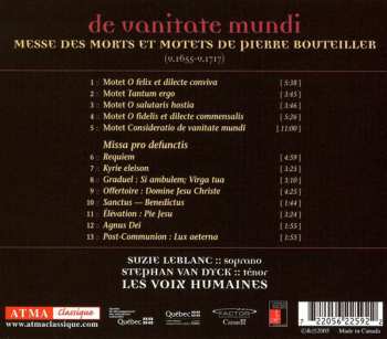 CD Suzie LeBlanc: De Vanitate Mundi