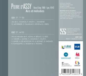 2CD Pierre D'Assy: Airs Et Mélodies