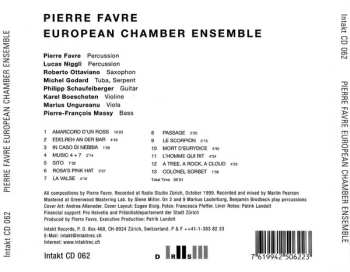 CD Pierre Favre: Pierre Favre European Chamber Ensemble
