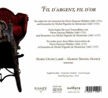 CD Michel Pignolet de Montéclair: Fil D'argent, Fil D'or