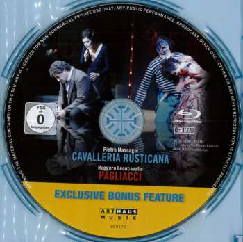 Blu-ray Pietro Mascagni: Cavalleria Rusticana / Pagliacci - Live from the Zurich Opera House, 2009