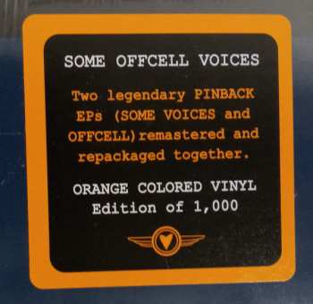 LP Pinback: Some Offcell Voices CLR | LTD