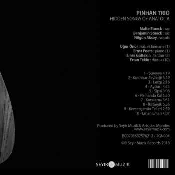 CD Pinhan Trio: Hidden Songs Of Anatolia