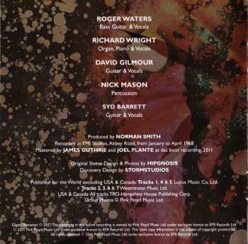 CD Pink Floyd: A Saucerful Of Secrets