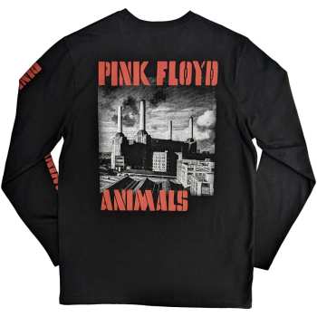 Merch Pink Floyd: Pink Floyd Unisex Long Sleeve T-shirt: Animals B&w (back & Sleeve Print) (small) S