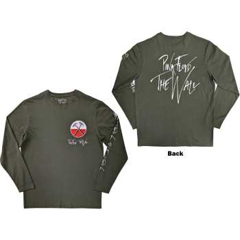Merch Pink Floyd: Pink Floyd Unisex Long Sleeve T-shirt: The Wall Hammers Logo (back & Sleeve Print) (small) S