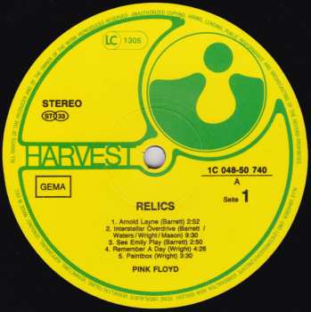 LP Pink Floyd: Relics