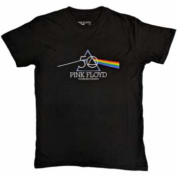 Merch Pink Floyd: T-shirt 50th Prism Logo Pink Floyd