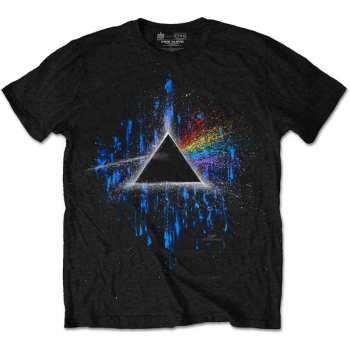 Merch Pink Floyd: T-shirt Dark Side Of The Moon Blue Splatter 