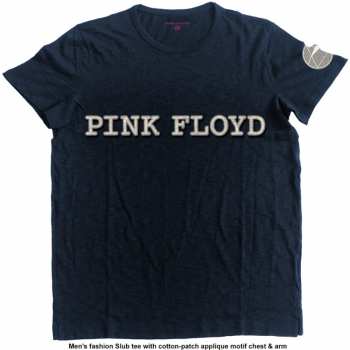 Merch Pink Floyd: Embroidered T-shirt Logo Pink Floyd & Prism 