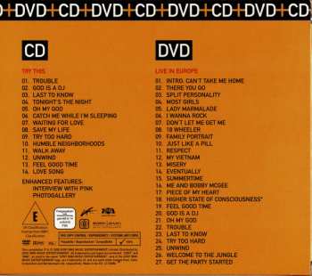 CD/DVD/Box Set P!NK: Try This / Live In Europe