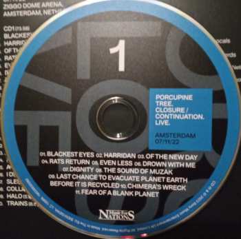 2CD/Box Set/2Blu-ray Porcupine Tree: Closure / Continuation.Live. Amsterdam 07/11/22 DLX