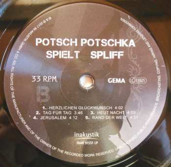 LP Bernhard Potschka: Potsch Potschka Spielt Spliff