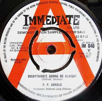 SP P.P. Arnold: Everything Is Gonna Be Alright / Everything Remix