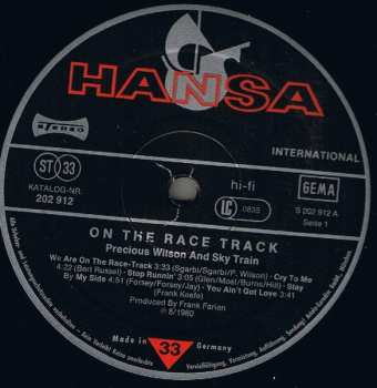 LP Precious Wilson: On The Race Track