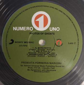 LP Premiata Forneria Marconi: Photos Of Ghosts CLR