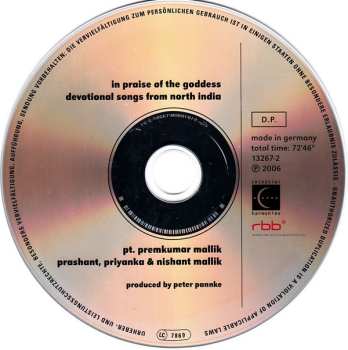 CD Premkumar Mallik: In Praise Of The Goddess - Devotional Songs From North India