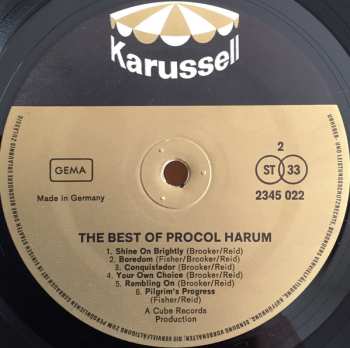 LP Procol Harum: The Best Of Procol Harum