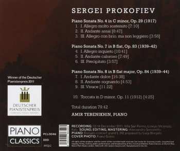CD Sergei Prokofiev: Piano Sonatas 4-7-8, Toccata