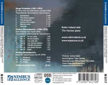 CD Sergei Prokofiev: Six Pieces form 'Romeo & Juliet' , Preludes