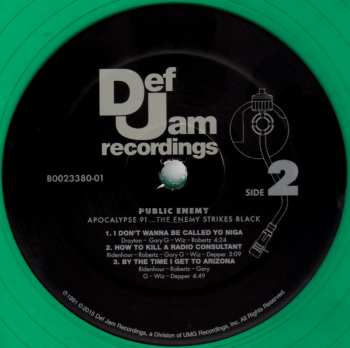LP Public Enemy: Apocalypse 91... The Enemy Strikes Black CLR