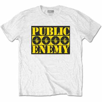 Merch Public Enemy: T-shirt Four Logo Public Enemys 