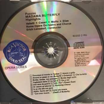 CD Giacomo Puccini: Madama Butterfly Highlights