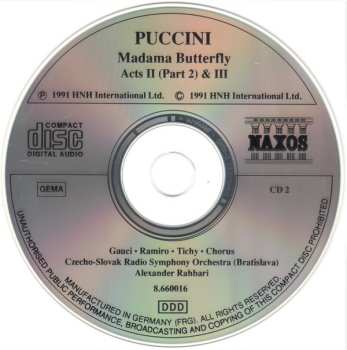 2CD Giacomo Puccini: Madama Butterfly