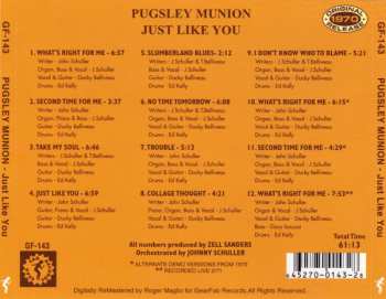 CD Pugsley Munion: Just Like You