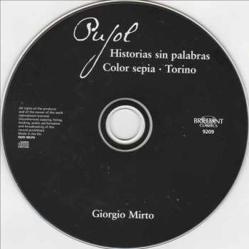 CD Maximo Diego Pujol: Historias Sin Palabras, Color Sepia, Torino