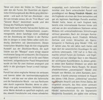 CD Georg Friedrich Händel: Baroque Esprit - Purcell: Dioclesian Suite; Händel: Concerto Grosso Op. 6 No. 6 Il Duello Amoroso