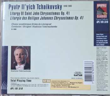 CD Pyotr Ilyich Tchaikovsky: Liturgy Of Saint John Chrysostomus Op. 41
