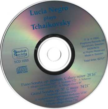 CD Pyotr Ilyich Tchaikovsky: Piano Sonata / Grand Sonata