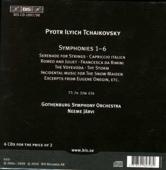 6CD Pyotr Ilyich Tchaikovsky: Orchestral Works Including Symphonies 1-6