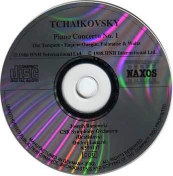 CD Pyotr Ilyich Tchaikovsky: Piano Concerto No. 1 Tempest