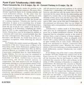 CD Pyotr Ilyich Tchaikovsky: Piano Concerto No. 2 / Concert Fantasy