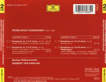 2CD Pyotr Ilyich Tchaikovsky: Symphonies 4, 5 & 6 "Pathétique"