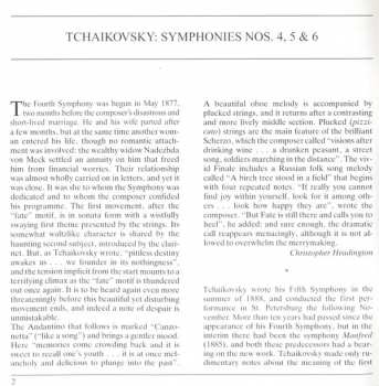 2CD Pyotr Ilyich Tchaikovsky: Symphonies 4, 5 & 6 "Pathétique"