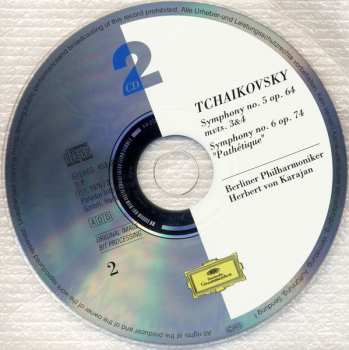 2CD Pyotr Ilyich Tchaikovsky: Symphonies 4, 5 & 6 "Pathétique"