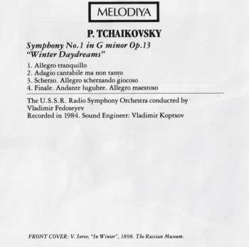 CD Pyotr Ilyich Tchaikovsky: Symphony No 1 In G Minor Op.13 Winter Daydreams